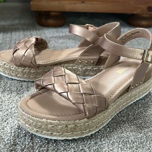 Rose gold Cushionaire Wedges